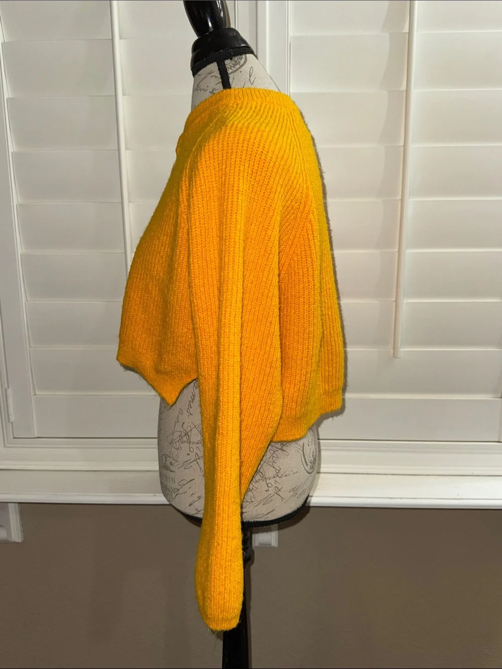 BDG Harlow Henley Sweater Gold